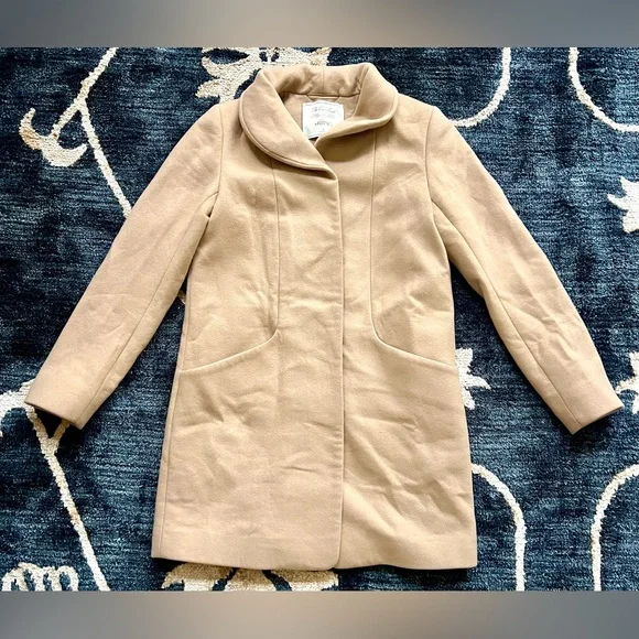 ARITZIA Wilfred The Cocoon Coat Wool Cashmere Size Small Camel Color - Picture 4 of 14